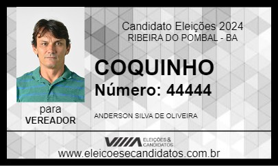 Candidato COQUINHO 2024 - RIBEIRA DO POMBAL - Eleições