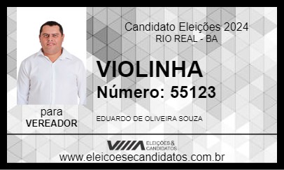 Candidato VIOLINHA 2024 - RIO REAL - Eleições