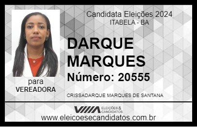 Candidato DARQUE MARQUES 2024 - ITABELA - Eleições