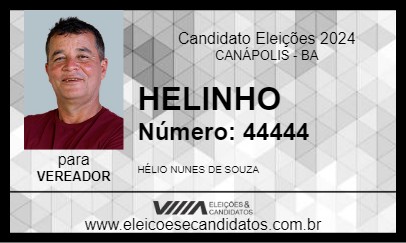 Candidato HELINHO 2024 - CANÁPOLIS - Eleições