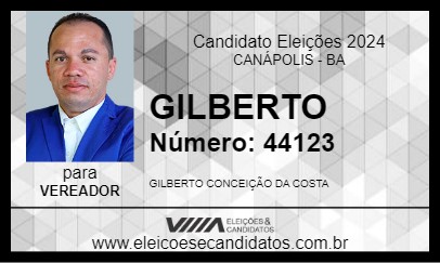 Candidato GILBERTO 2024 - CANÁPOLIS - Eleições