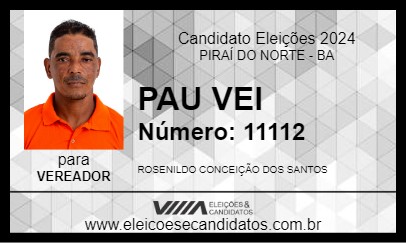 Candidato PAI VEI 2024 - PIRAÍ DO NORTE - Eleições