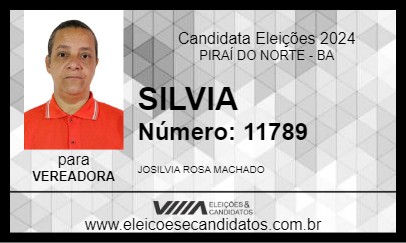 Candidato SILVIA 2024 - PIRAÍ DO NORTE - Eleições