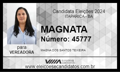 Candidato MAGNATA 2024 - ITAPARICA - Eleições