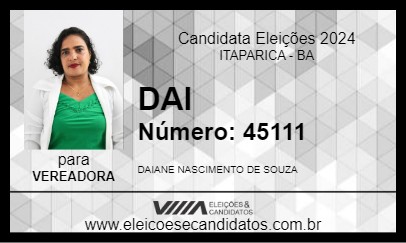 Candidato DAI 2024 - ITAPARICA - Eleições