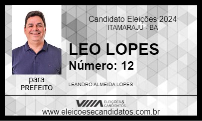 Candidato LEO LOPES 2024 - ITAMARAJU - Eleições