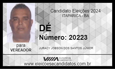 Candidato DÉ 2024 - ITAPARICA - Eleições