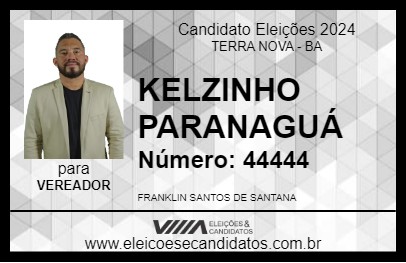 Candidato KELZINHO PARANAGUÁ 2024 - TERRA NOVA - Eleições