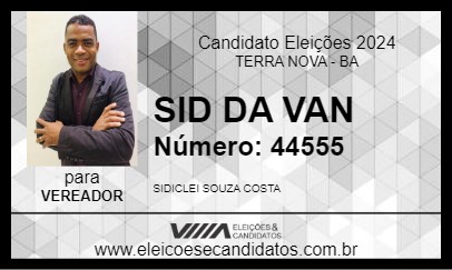 Candidato SID DA VAN 2024 - TERRA NOVA - Eleições