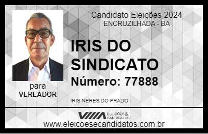 Candidato IRIS DO SINDICATO 2024 - ENCRUZILHADA - Eleições