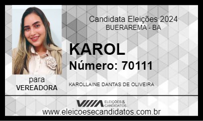 Candidato KAROL 2024 - BUERAREMA - Eleições