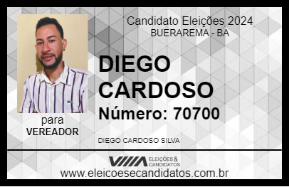 Candidato DIEGO CARDOSO 2024 - BUERAREMA - Eleições