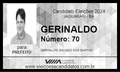 Candidato GERINALDO 2024 - JAGUARARI - Eleições