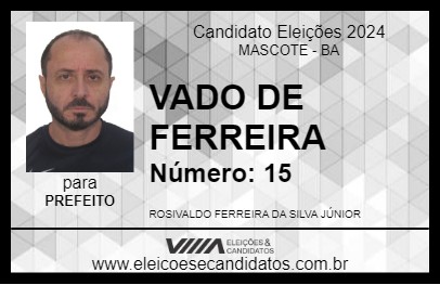 Candidato VADO DE FERREIRA 2024 - MASCOTE - Eleições