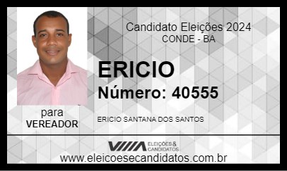 Candidato ERICIO 2024 - CONDE - Eleições