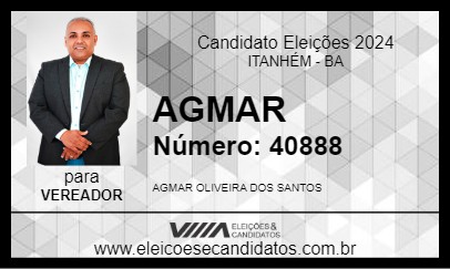 Candidato AGMAR 2024 - ITANHÉM - Eleições