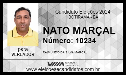 Candidato NATO MARÇAL 2024 - IBOTIRAMA - Eleições