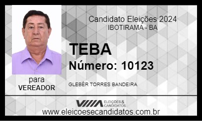 Candidato TEBA 2024 - IBOTIRAMA - Eleições