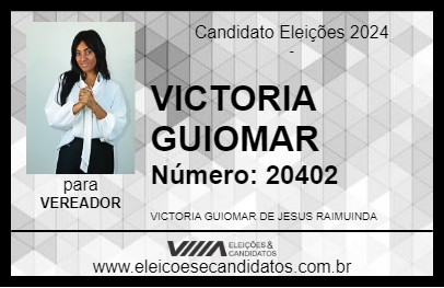 Candidato VICTORIA GUIOMAR 2024 - ILHÉUS - Eleições