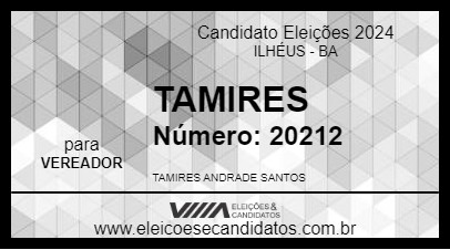 Candidato TAMIRES 2024 - ILHÉUS - Eleições