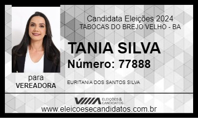 Candidato TANIA SILVA 2024 - TABOCAS DO BREJO VELHO - Eleições