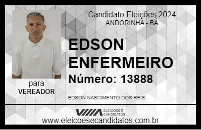 Candidato EDSON ENFERMEIRO 2024 - ANDORINHA - Eleições