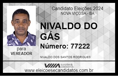 Candidato NIVALDO DO GÁS 2024 - NOVA VIÇOSA - Eleições