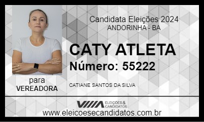 Candidato CATY ATLETA 2024 - ANDORINHA - Eleições