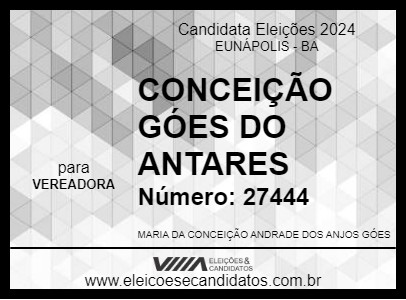 Candidato CONCEIÇÃO GÓES DO ANTARES 2024 - EUNÁPOLIS - Eleições