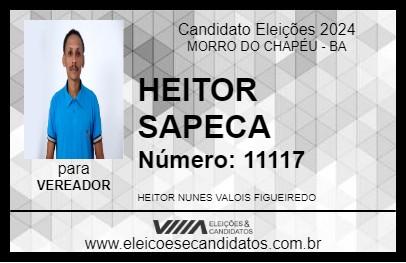 Candidato HEITOR SAPECA 2024 - MORRO DO CHAPÉU - Eleições