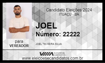 Candidato JOEL 2024 - ITUAÇU - Eleições