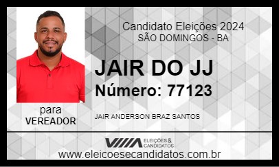 Candidato JAIR DO JJ 2024 - SÃO DOMINGOS - Eleições