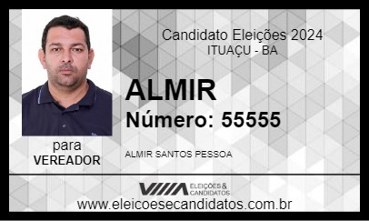 Candidato ALMIR 2024 - ITUAÇU - Eleições