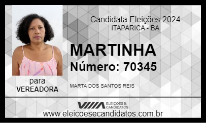 Candidato MARTINHA 2024 - ITAPARICA - Eleições