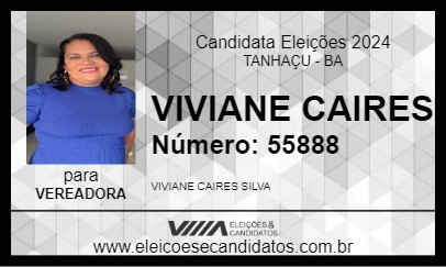 Candidato VIVIANE CAIRES 2024 - TANHAÇU - Eleições