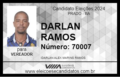 Candidato DARLAN RAMOS 2024 - PRADO - Eleições