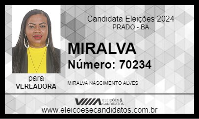 Candidato MIRALVA 2024 - PRADO - Eleições