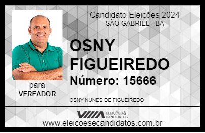 Candidato OSNY FIGUEIREDO 2024 - SÃO GABRIEL - Eleições