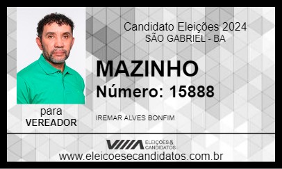 Candidato MAZINHO 2024 - SÃO GABRIEL - Eleições