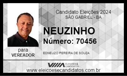 Candidato NEUZINHO 2024 - SÃO GABRIEL - Eleições