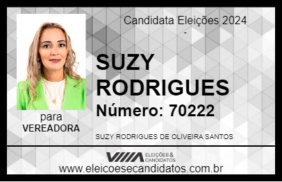 Candidato SUZY RODRIGUES 2024 - SÃO GABRIEL - Eleições