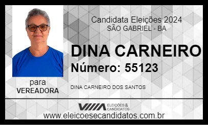 Candidato DINA CARNEIRO 2024 - SÃO GABRIEL - Eleições