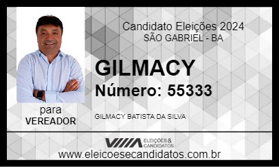 Candidato GILMACY 2024 - SÃO GABRIEL - Eleições