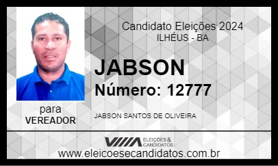 Candidato JABSON 2024 - ILHÉUS - Eleições