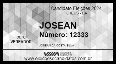 Candidato JOSEAN 2024 - ILHÉUS - Eleições