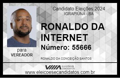 Candidato RONALDO DA INTERNET 2024 - IGRAPIÚNA - Eleições