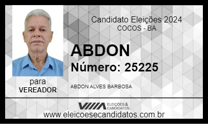 Candidato ABDON 2024 - COCOS - Eleições