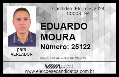 Candidato EDUARDO MOURA 2024 - COCOS - Eleições