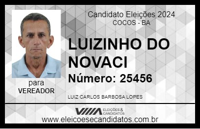 Candidato LUIZINHO DO NOVACI 2024 - COCOS - Eleições