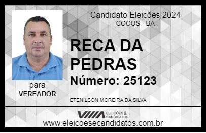 Candidato RECA DA PEDRAS 2024 - COCOS - Eleições